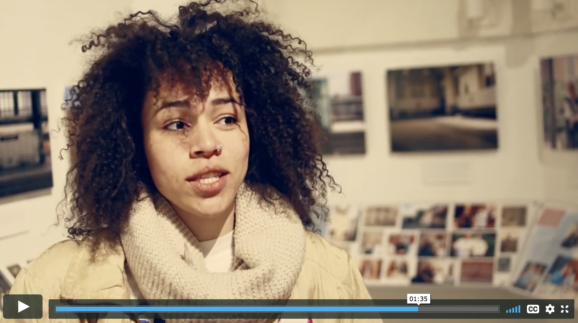 This is a video of students explaining what it's like to be an artist in New York City.